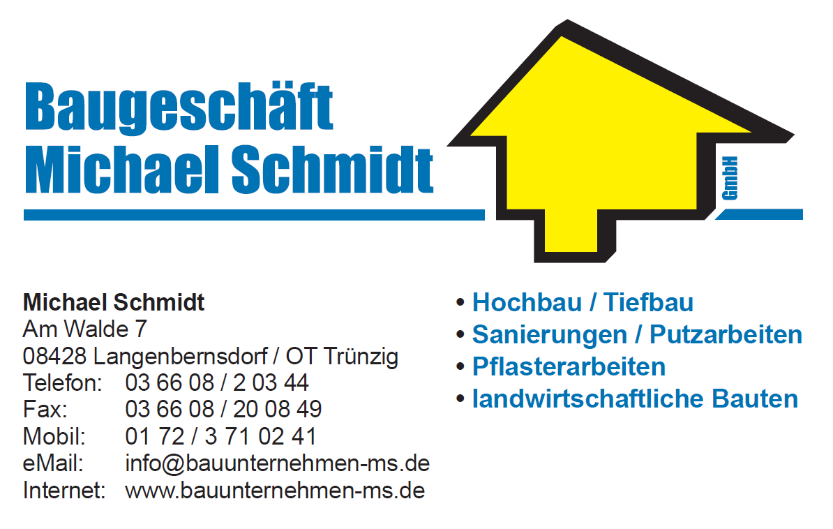 Logo Baugeschäft Michael Schmidt GmbH